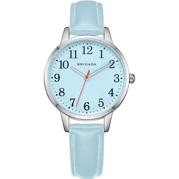 Women's Watch Elegant Watch for Women Leather Band Ladies Watch Waterproof - Picture 1 of 7